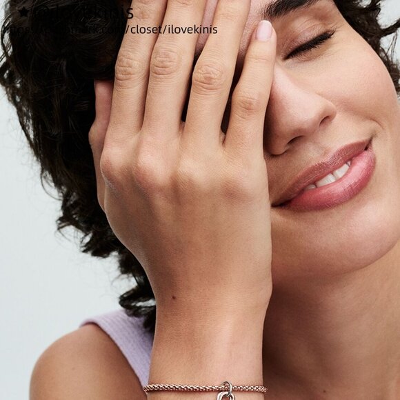 Pandora Two-tone Twistable Heart Padlock Double Dangle Charm - Picture 4 of 6